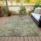 Homeroots 5' X 8' Pewter And Beige Abstract Washable Indoor Outdoor Area Rug 630532 - alternate 2