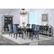 Homeroots Tufted Dark Blue and Black Upholstered Velvet Dining Parsons Chair 573416 - alternate 2