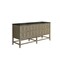 James Martin Vanities Emmeline 72" Double Vanity, Pebble Oak, w/ 3 CM Phantome Eclos Top D100-V72-PBO-3PHT - alternate 2