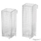 Uniquewise Set of 2 Square Frosted Clear Glass Table Vase - A Timeless Centerpiece for Dining Tables QI004738.CR.2 - alternate 3