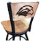 Holland Bar Stool Co 30" Blk Wrinkle Southern Miss Swivel Bar Stool, Laser Engraved Back L03830BWMedMplASouMisMedMpl - alternate 1