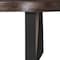 Homeroots 68" Dark Brown and Black Distressed Solid Wood Dining Bench 522082 - alternate 2