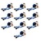 Mytee Products 2in x 30ft Ratchet Straps w/flat hook, WLL 3,333 Trailer Tie Down - Blue, 10PK RS230Bx10 - alternate 1
