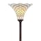 Jonathan Y White Tiffany-Style 70" Torchiere LED Floor Lamp, Bronze JYL8007A - alternate 2