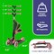 Lifemaster Kids 3-Wheel Scooter w/ Foldable Seat, LED Wheels, Adjustable Handlebar, Indoor/Outdoor Watermelon LIFMS93 - alternate 2