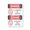 Signmission OSHA Danger Sign, 18" Height, Aluminum, Flammable No Smoking Bilingual, 1218-VG-1824 OS-DS-A-1218-VG-1824 - alternate 1