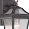 Homeroots Matte Black Birdhouse Shape Outdoor Wall Light 398535 - alternate 2