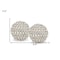 Homeroots Set Of Two 4" Silver And Clear Faux Crystal Decorative Orbs, 2PK 480014 - alternate 2
