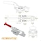 Powertec Toggle Clamp, 2000 lbs Cap., 40341 Adjustable U Bolt Latch, Antislip Hand Grip, 4PK 20306-P4N - alternate 3
