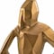 Homeroots 24" Gold And White Aluminum And Marble Woman Tabletop Sculpture 628144 - alternate 2