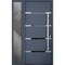 Vdomdoors Steel Door Deux 1105 Gray Graphite Sidelight Exterior Window Stainless Inserts Single Modern Painte DEUX1105EXD-GRE-W36+12 x H80-Left-hand Inswing - alternate 1