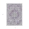 Homeroots 8' X 10' Purple Floral Medallion Washable Indoor Outdoor Area Rug 607923 - alternate 2