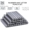 Neiko Number and Letter Punch Set with Heat-Treated Steel Punches, 3/32", 2.5MM Shaft, 36 Pc Stamp Set 02630A - alternate 2
