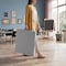 Flash Furniture Paige 30x60 Kid's Granite Gray Bi-Fold Plastic Folding Table with Carrying Handle RB-3060FH-KID-GY-GG - alternate 2