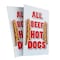 Signmission All Beef Hot Dogs, Plastic Signs Only 24 Inch x 36 Inch, Corrugated Plastic, 2PK CSB-2436-2PACK-All Beef Hot Dogs - alternate 1