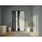 Vdomdoors Aluminum Door Cynex 6116 Black Entry Steel Metal Modern Painted W36+12xH80 Left Inswing CYNEX6116EXD-OAK-W36+12xH80-LH-I - alternate 2