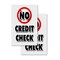 Signmission No Credit Check, Vinyl Decals Only 24 Inch x 36 Inch, Vinyl Decal, 2PK DSB-2436-2PACK-No Credit Check - alternate 1