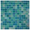 Apollo Tile Mingles 12 in. x 12 in. Glossy Blue Green Glass Mosaic Wall and Floor Tile 20 sq. ft./case, 20PK MIX2088GN450A - alternate 1