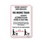 Signmission Public Safety, 10" Height, Decal, 14" x 10", Store Capacity Now Reduced No More Than 2 OS-NS-D-1014-25437 - alternate 1
