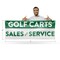 Signmission Golf Carts Sales and Service, 24 Inch x 72 Inch, Vinyl Banner B-72-30677 - alternate 2