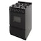 Premier Gas Range, Battery Ignition, Four 9100 BTU Sealed Burners, 20 inW x 37.5 inH x 24.5 inD, Black 805733 - alternate 1