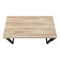 Homeroots Adjustable Natural and Black Wood and Metal Sled Computer Desk 490017 - alternate 2