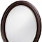 Homeroots 33" Bronze Oval Framed Accent Mirror 383721 - alternate 2