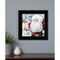 Homeroots Santa with Lantern 2 Black Framed Print Wall Art 406267 - alternate 2