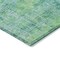 Homeroots 8' Teal Blue Round Abstract Washable Indoor Outdoor Area Rug 607892 - alternate 3