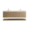 James Martin Vanities Allamari 72" Double Vanity, Dune Mist w/ 3 CM Siberian Silestone Top D640-V72-DMS-WSFR - alternate 1