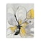 Homeroots 20" Modern Yellow and Black Flower in Bloom Canvas Wall Art 398993 - alternate 1