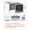 Vevor 6 Sided Pop up Gazebo Screen Tent Removable Top 12x12 ft for 8-10 Persons FY12X12Smoky Gray-6 - alternate 2