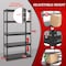 Shuntong Atlas 5-Tier 30 in.W x 12 in.D x 60 in.H Heavy Duty Storage Shelving Load 2000 Lbs, Laminated Board, Dark Grey ATB-D30-12-60-5B - alternate 2
