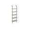 Homeroots 72" Gray Metal Five Tier Bookcase 489804 - alternate 1