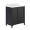 Flash Furniture Haven 30in. Vanity w/Sink, Storage Cabinet w/Blk Hardware, Bottom Drawer, Marble Countertop, Blk FS-BN-4-30-KD-BK-HDBLK-GG - alternate 2