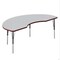 Correll Kidney TFL Activity Table, 72 in W, 36 in L, 19 in to 29 in H, Particleboard, Gray Granite A3672TF-KID15-09-35 - alternate 1