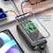 Alpha Digital Power Bank- 10,000mAh, Solar, 4 Cables, Wireless Charging - Black ZL809-BK - alternate 2