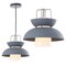Jonathan Y Paul 11" Farmhouse Metal LED Pendant, Gray JYL6139A - alternate 2