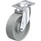 Blickle Swivel Plate Caster, Gry Nylon, 5", 400 lb., Number of Wheels: 1 L-POG 125KA-12 - alternate 1
