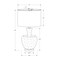 Monarch Specialties Lighting, 26"h, Table Lamp, Dusty Rose Glass, Ivory / Cream Shade, Contemporary, Modern I 9899 - alternate 2