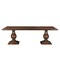 Homeroots 96" Dark Brown Wood Double Pedestal Base Dining Table 565239 - alternate 3