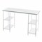Homeroots Mod White Metal and Glass Writing Desk 402039 - alternate 2