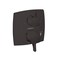 Hansgrohe Ecostat Classic Pressure Balance Trim Classic Square with Diverter in Matte Black 15865671 - alternate 1