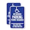 Signmission Modern Isa Symbol Connecticut Reserved Parking Permit, 18'' X 24'', Heavy Gauge Aluminum, 2PK A-1824-2PACK-24658 - alternate 1