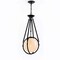 Vidalite Voyager 1-Light Matte Black Pendant, Hanging Pendant Light With Rope Detail and Smoked Glass Shade CE1013092 - alternate 1
