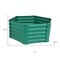 Homeroots 16in X 41in Green Steel Hexagon Planter Box 668466 - alternate 2