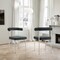 Armen Living Shannon Dining Chair with Brushed Stainless Steel and Charcoal Fabric - Set of 2 LCSNSIBSCH - alternate 2