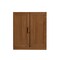 Homeroots Set Of Two Walnut Wood Corner Accent Cabinet With Two Doors 719682 - alternate 1