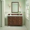 James Martin Vanities Lorelai 48'' S Vanity, Mid-Century Walnut w/ Ethereal Noctis Silestone Top w/ Wireless Charger 424-V48-WLT-FENC - alternate 2