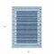 Homeroots 3' X 5' Sky Blue And Denim Blue Striped Washable Indoor Outdoor Area Rug 610504 - alternate 2